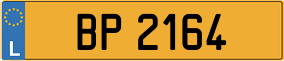 Trailer License Plate